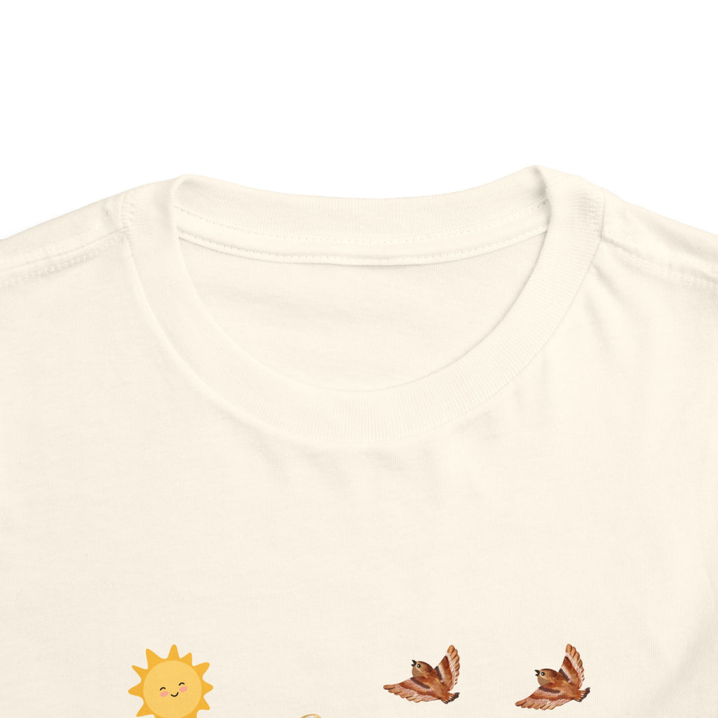 Toddler Short Sleeve Tee Shirt Cubs In Flower Bush