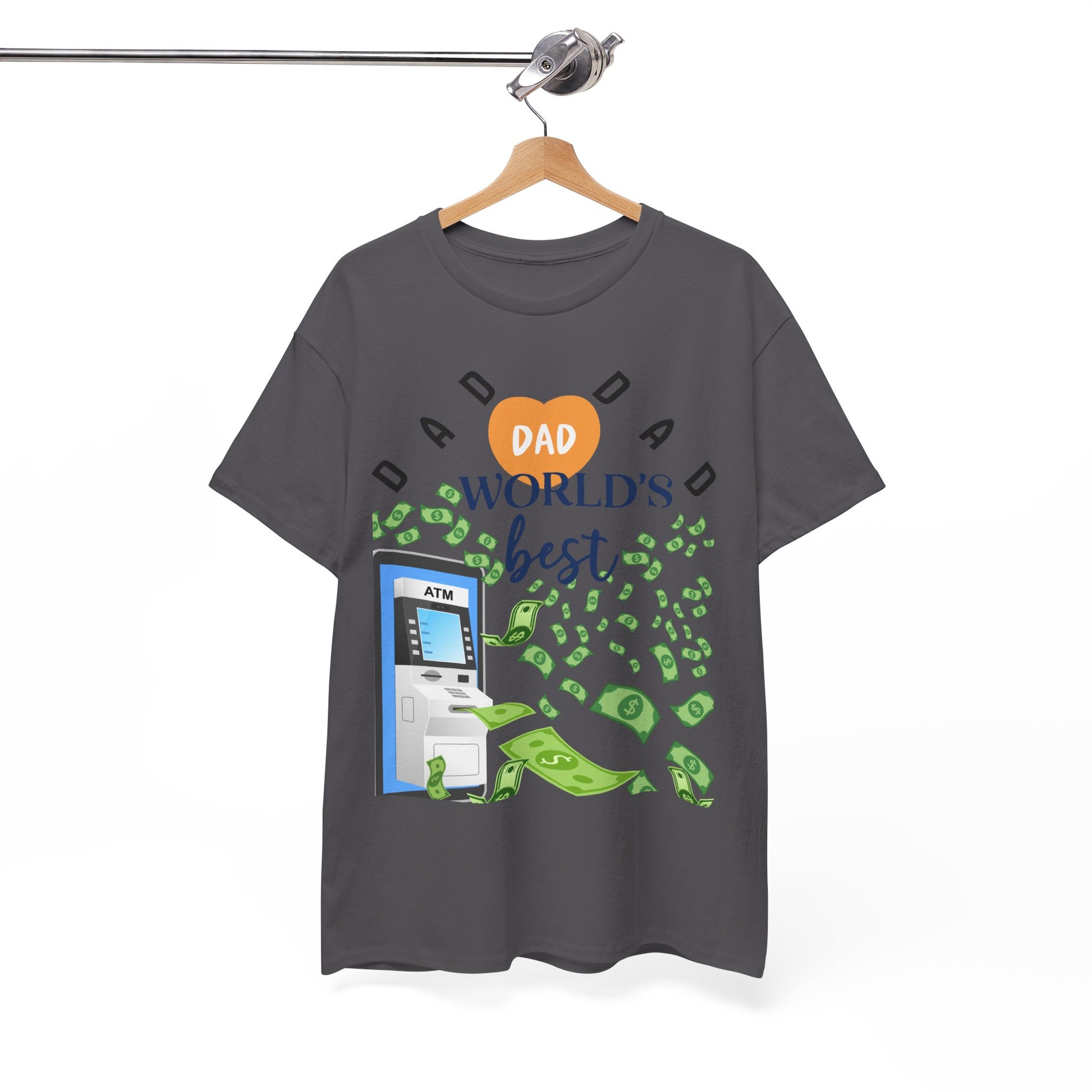 Dad Best ATM Heavy Cotton Tee Shirt Transparent