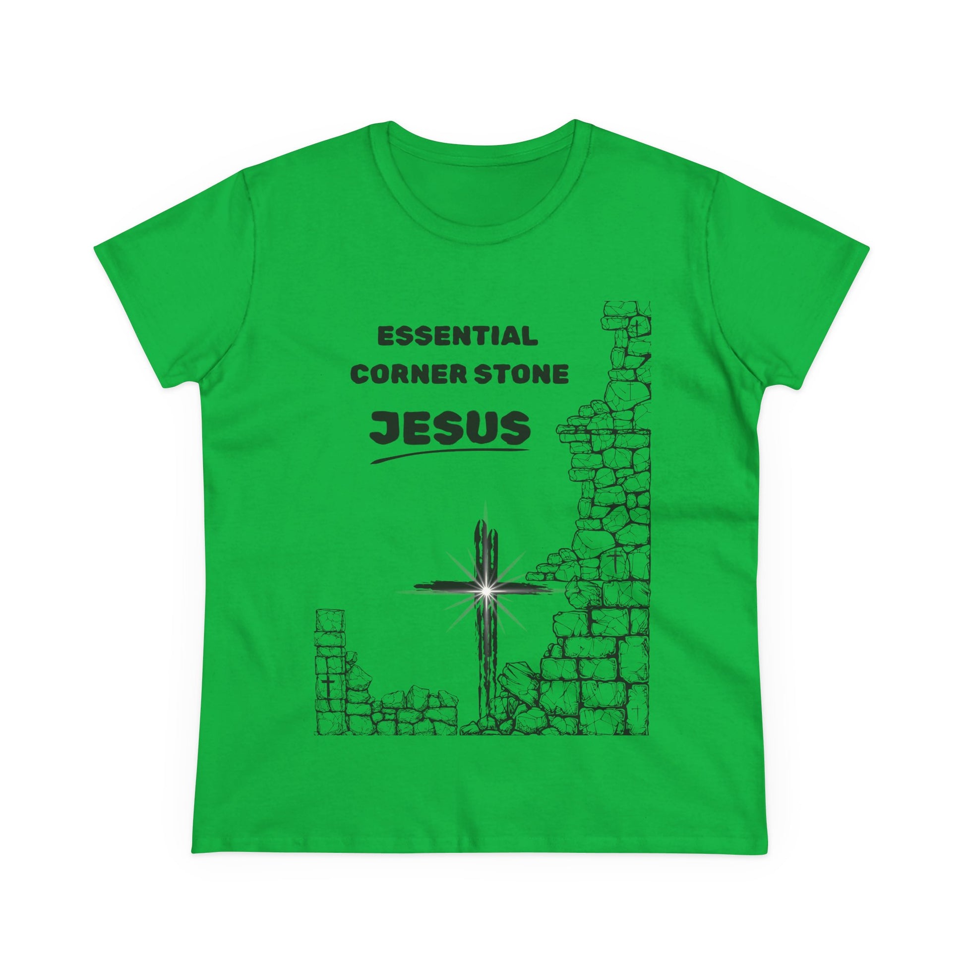 Women's Cotton Tee Shirt Essential Corner Stone