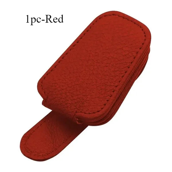 Car / Semi Truck Sun Visor Glasses Case Holder Sunglasses Clip Ticket Card Clip Multifunction Portable Clip Auto Interior Accessories
