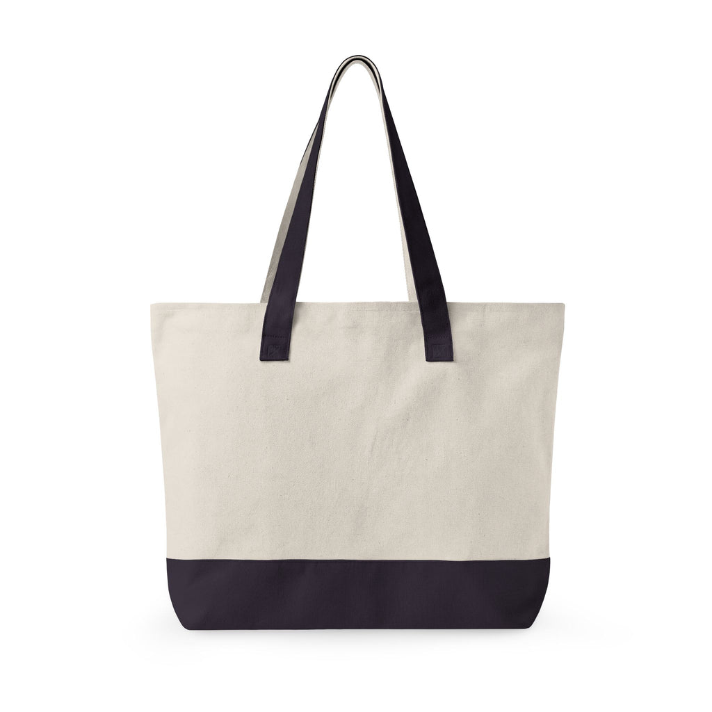 Zippered Canvas Tote Carry Shoulder Bag