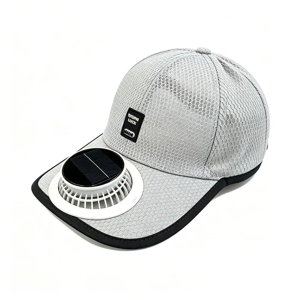 Adjustable Solar Powered Fan baseball Cap Rechargeable Breathable Cooling Mesh Adjustable Fishing Cap Hat for Summer Travel Outdoor Sports Shade Caps
