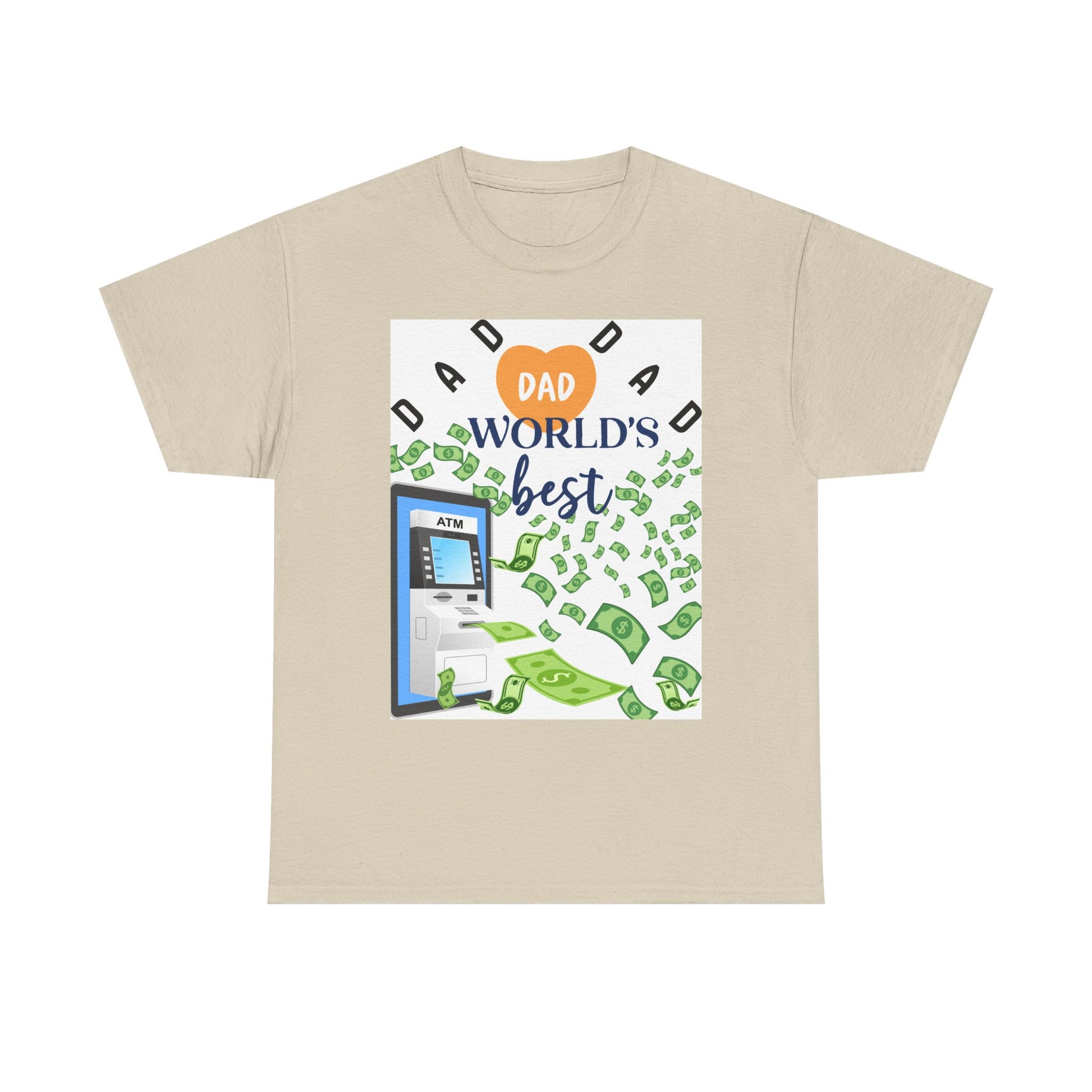 Dad World Best ATM Quality Cotton Tee Shirt