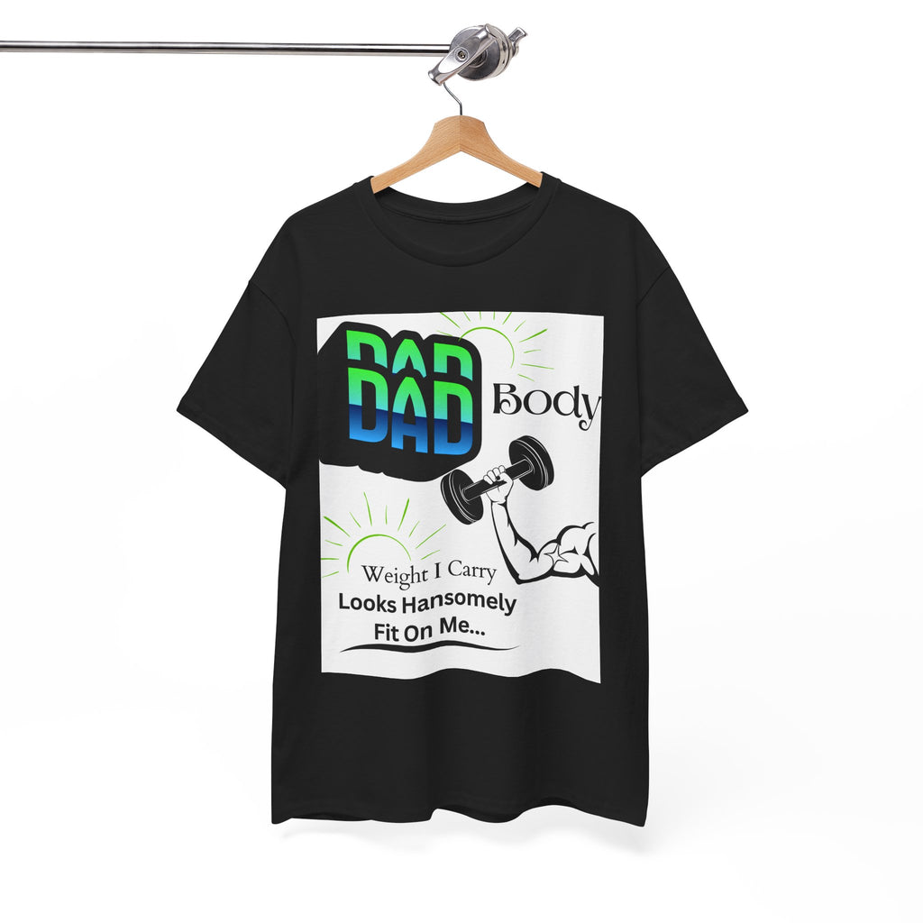 White Background Hansomely Fit Dad Cotton Crew Tee Shirt Dseign