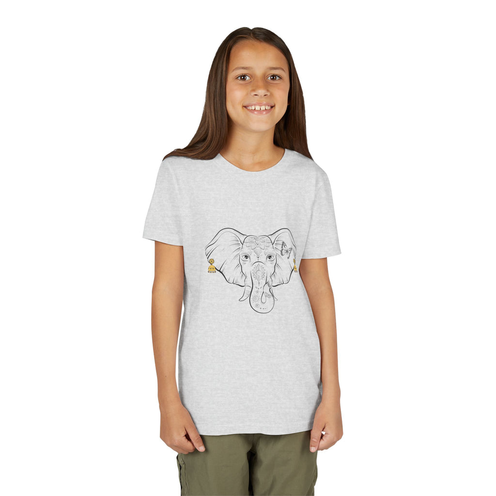 Youth Elephant Earrings Short Sleeve Shirt