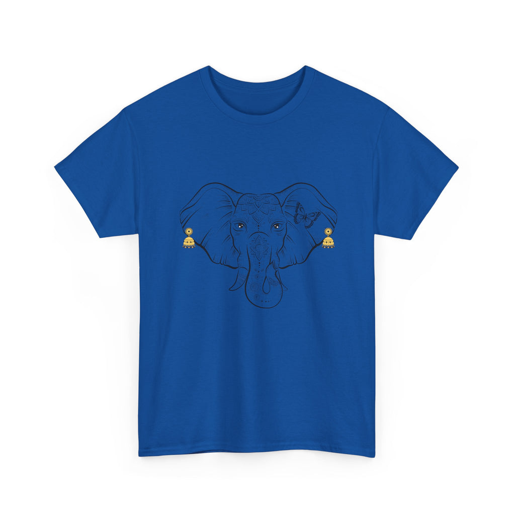 Elephant With Earrings Heavy Cotton Shirt
