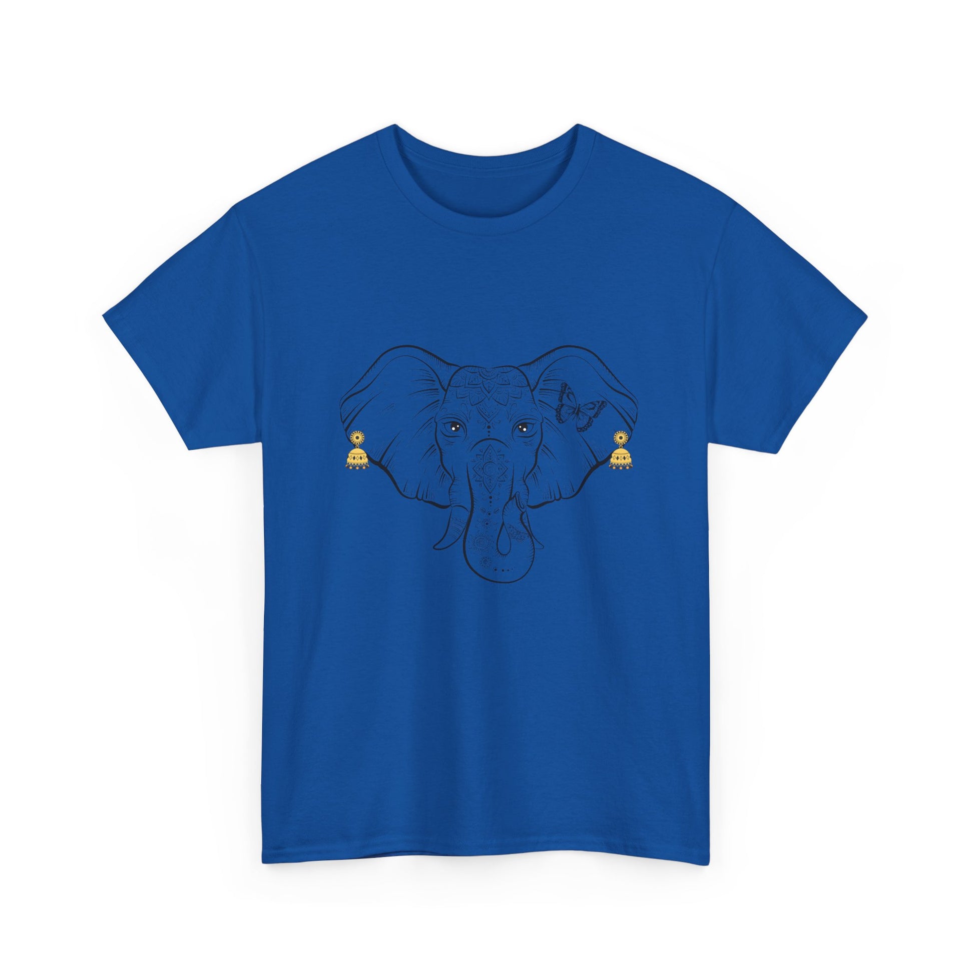 Elephant With Earrings Heavy Cotton Shirt