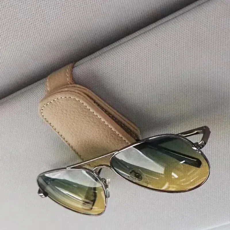 Car / Semi Truck Sun Visor Glasses Case Holder Sunglasses Clip Ticket Card Clip Multifunction Portable Clip Auto Interior Accessories