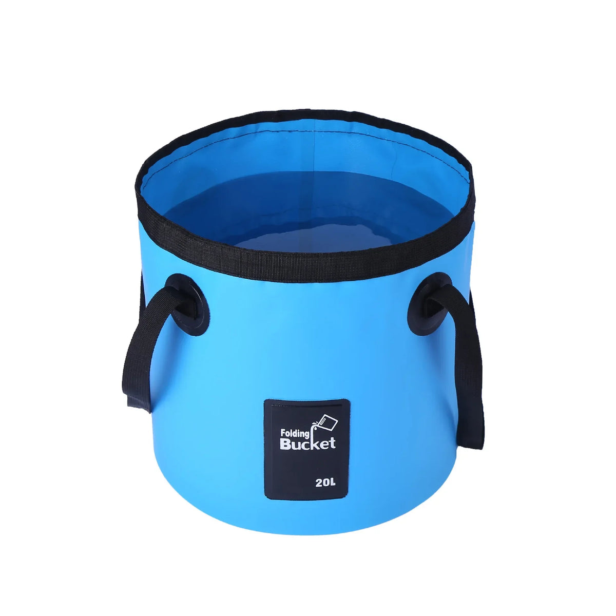 Foldable Large-Capacity Waterproof Bucket Portable Folding Bucket Carrier Bags for Fishing Camping 20L/12 Liters = 5 Gallons, 3 Gallons