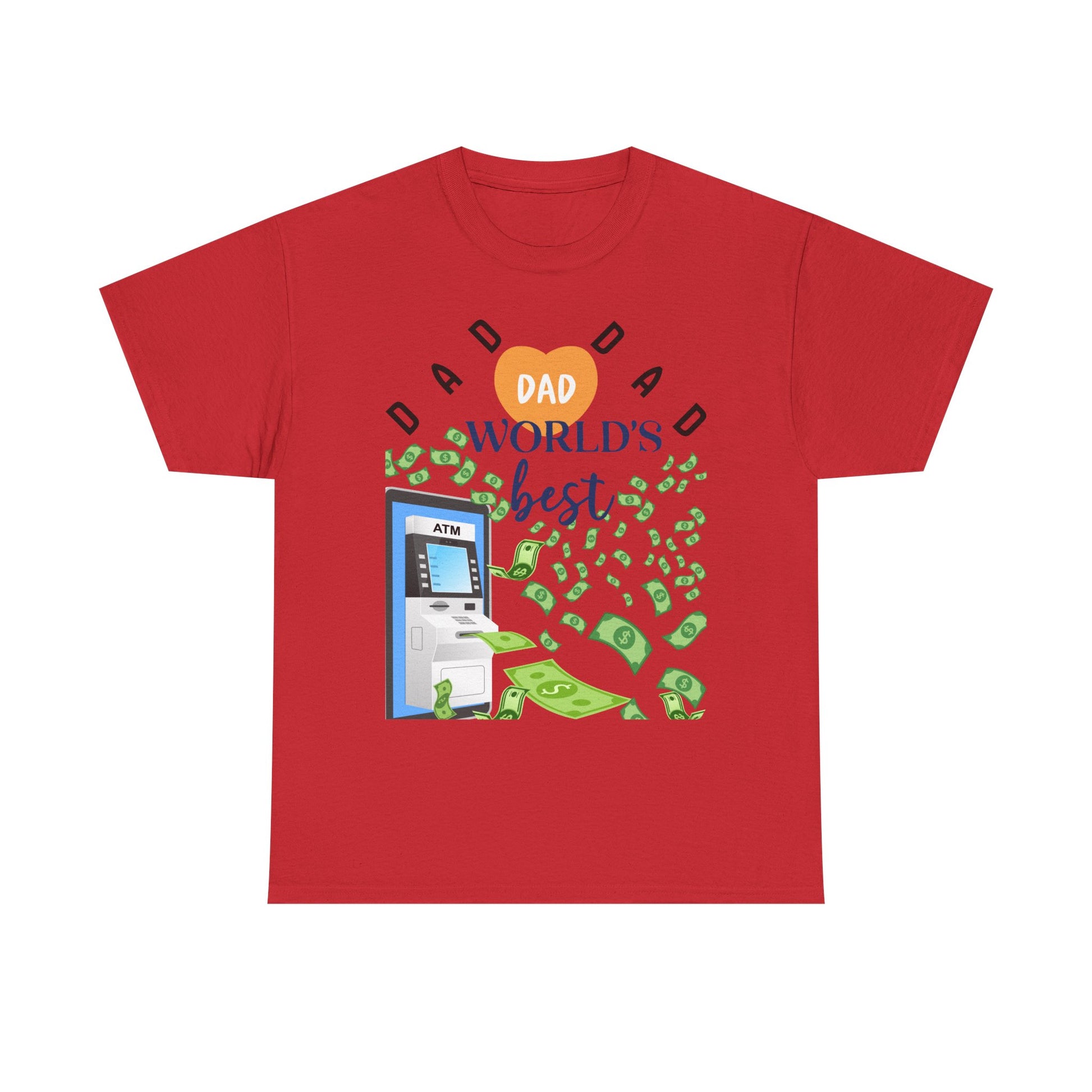 Dad Best ATM Heavy Cotton Tee Shirt Transparent