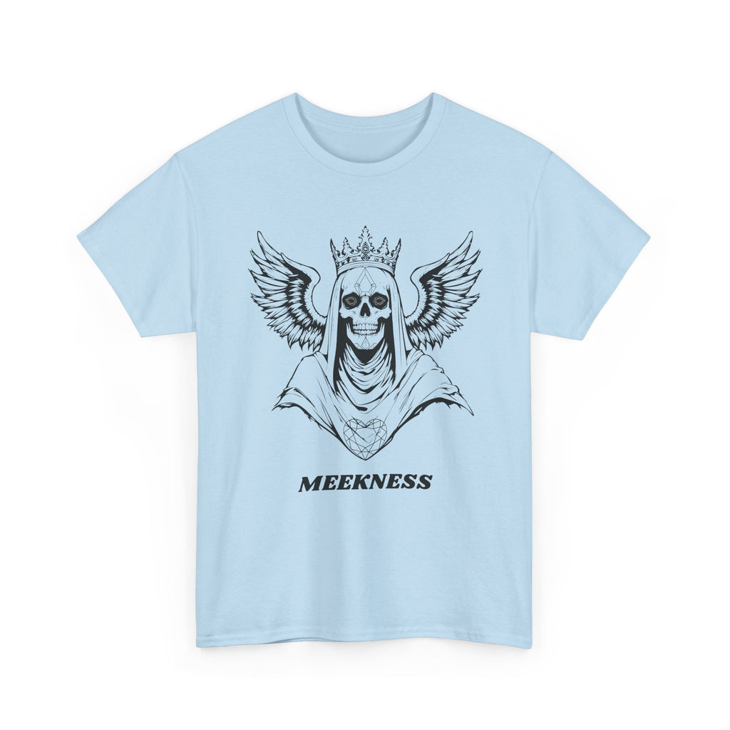 Skull Crown Wings Cotton Tee Shirt Transparent