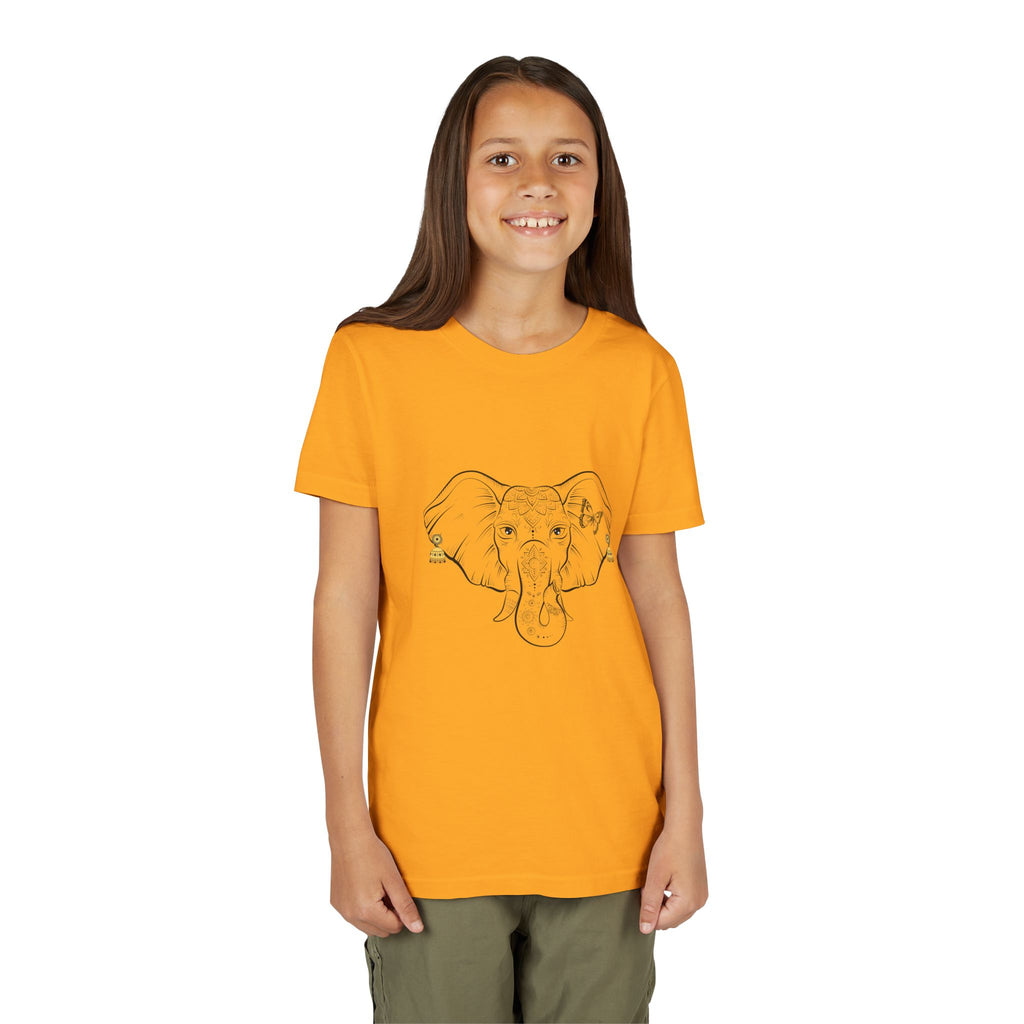 Youth Elephant Earrings Short Sleeve Shirt