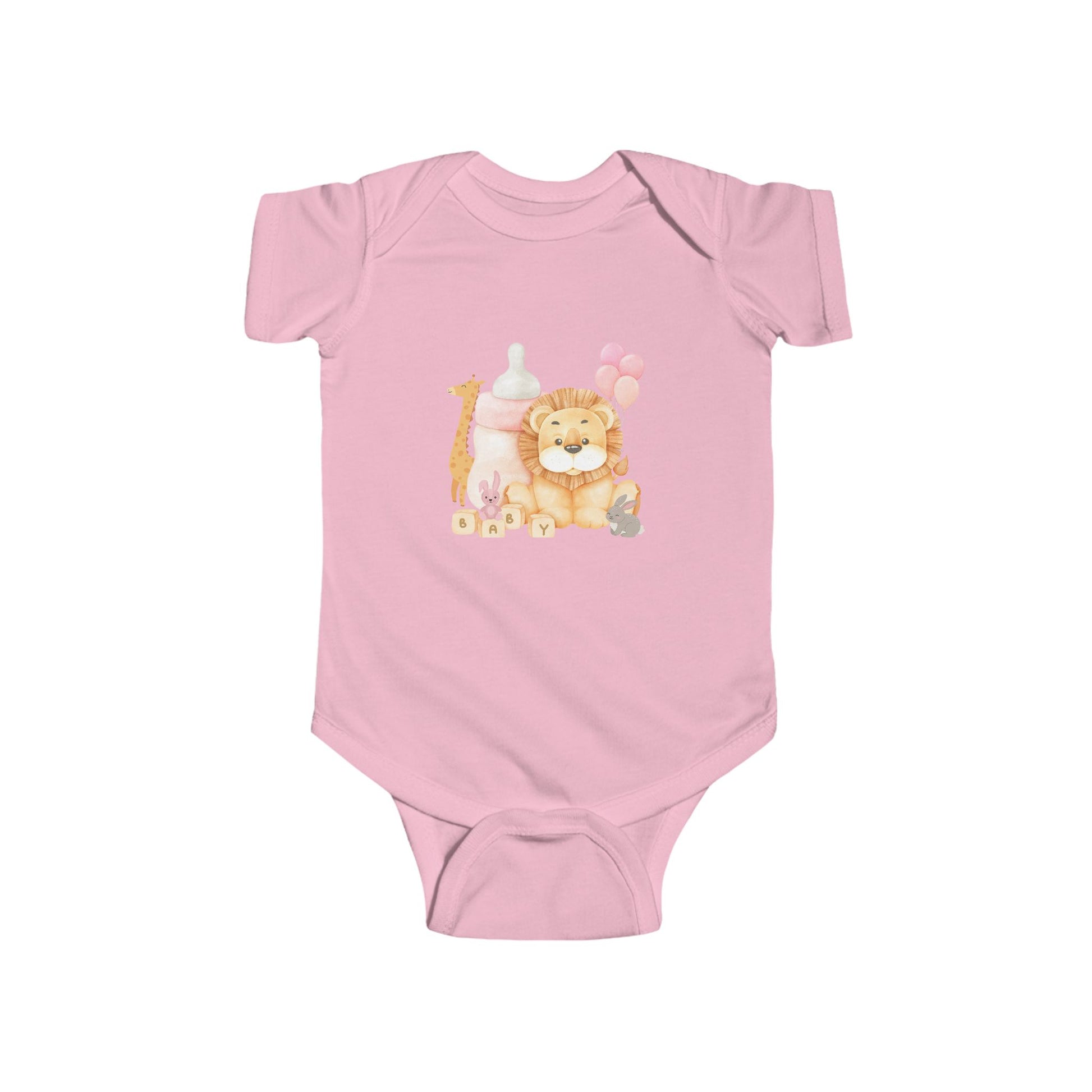 Giraffe and Friends Baby block Infant Onesie, Bodysuit