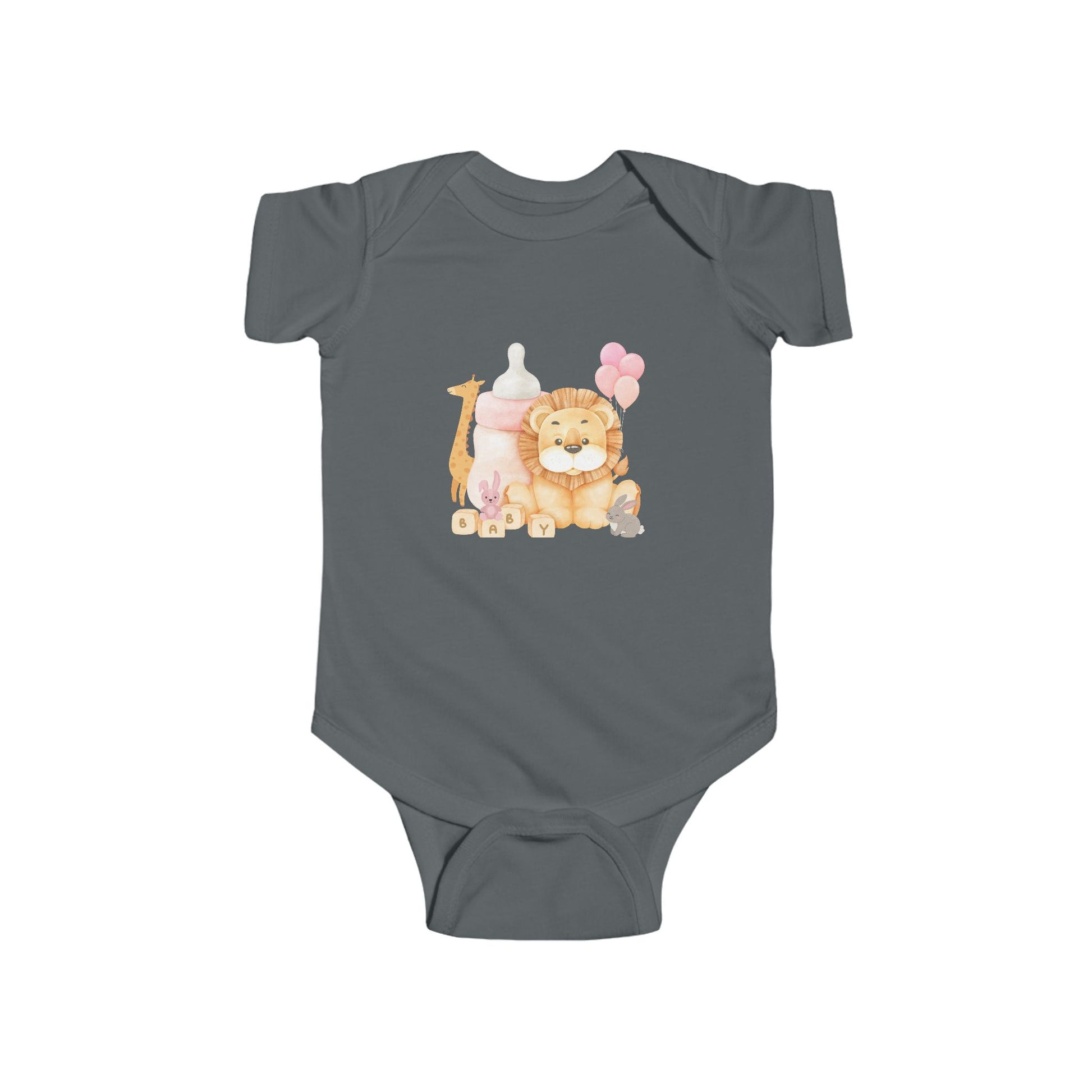 Giraffe and Friends Baby block Infant Onesie, Bodysuit