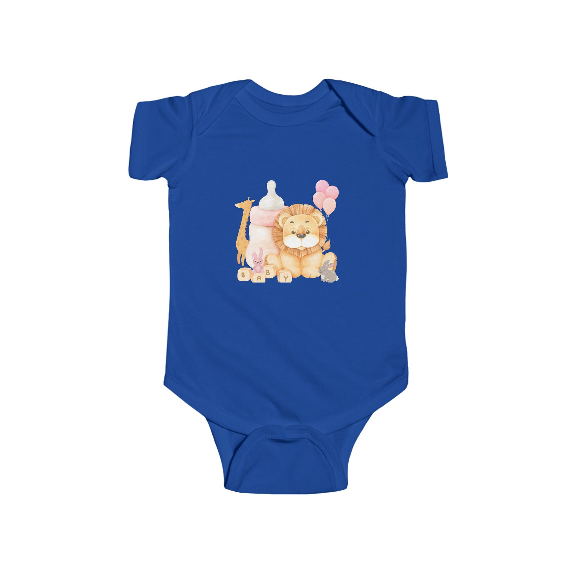 Giraffe and Friends Baby block Infant Onesie, Bodysuit