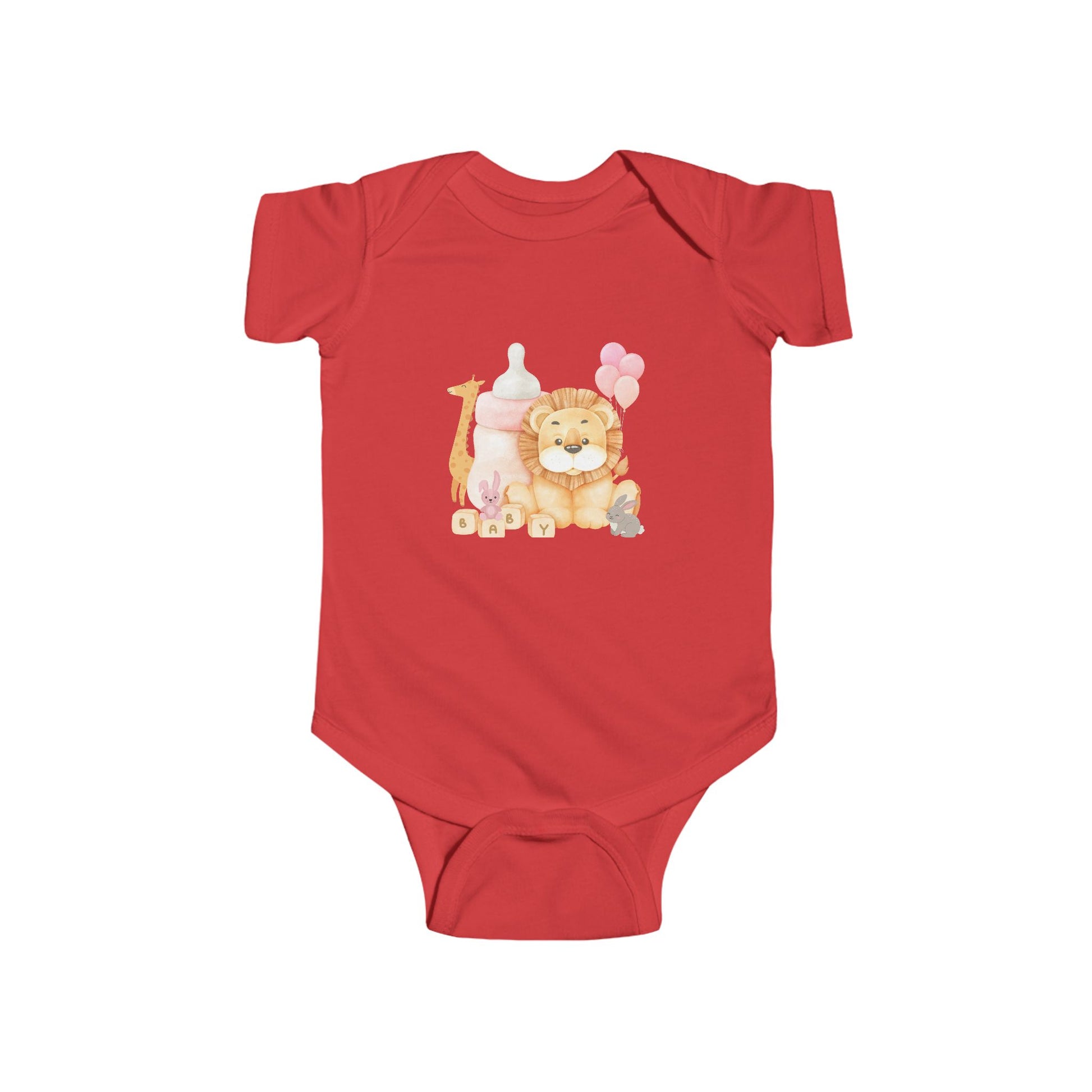 Giraffe and Friends Baby block Infant Onesie, Bodysuit