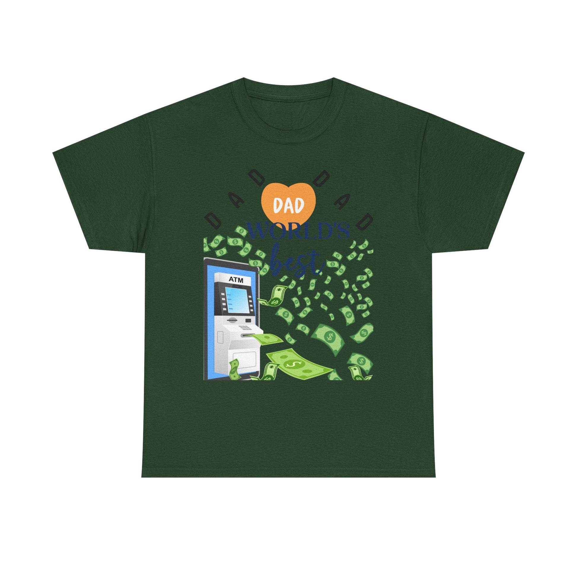 Dad Best ATM Heavy Cotton Tee Shirt Transparent