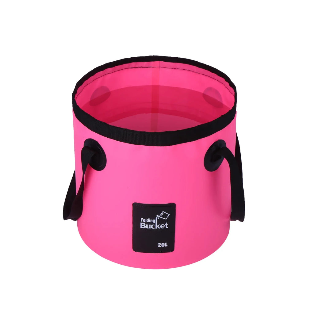 Foldable Large-Capacity Waterproof Bucket Portable Folding Bucket Carrier Bags for Fishing Camping 20L/12 Liters = 5 Gallons, 3 Gallons