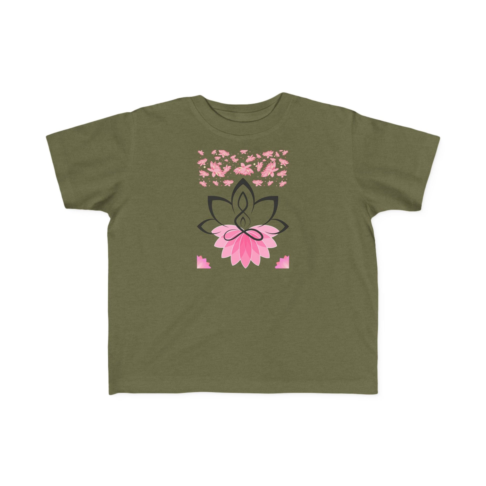 Toddler's Jersey Tee Shirt Lotus Yoga