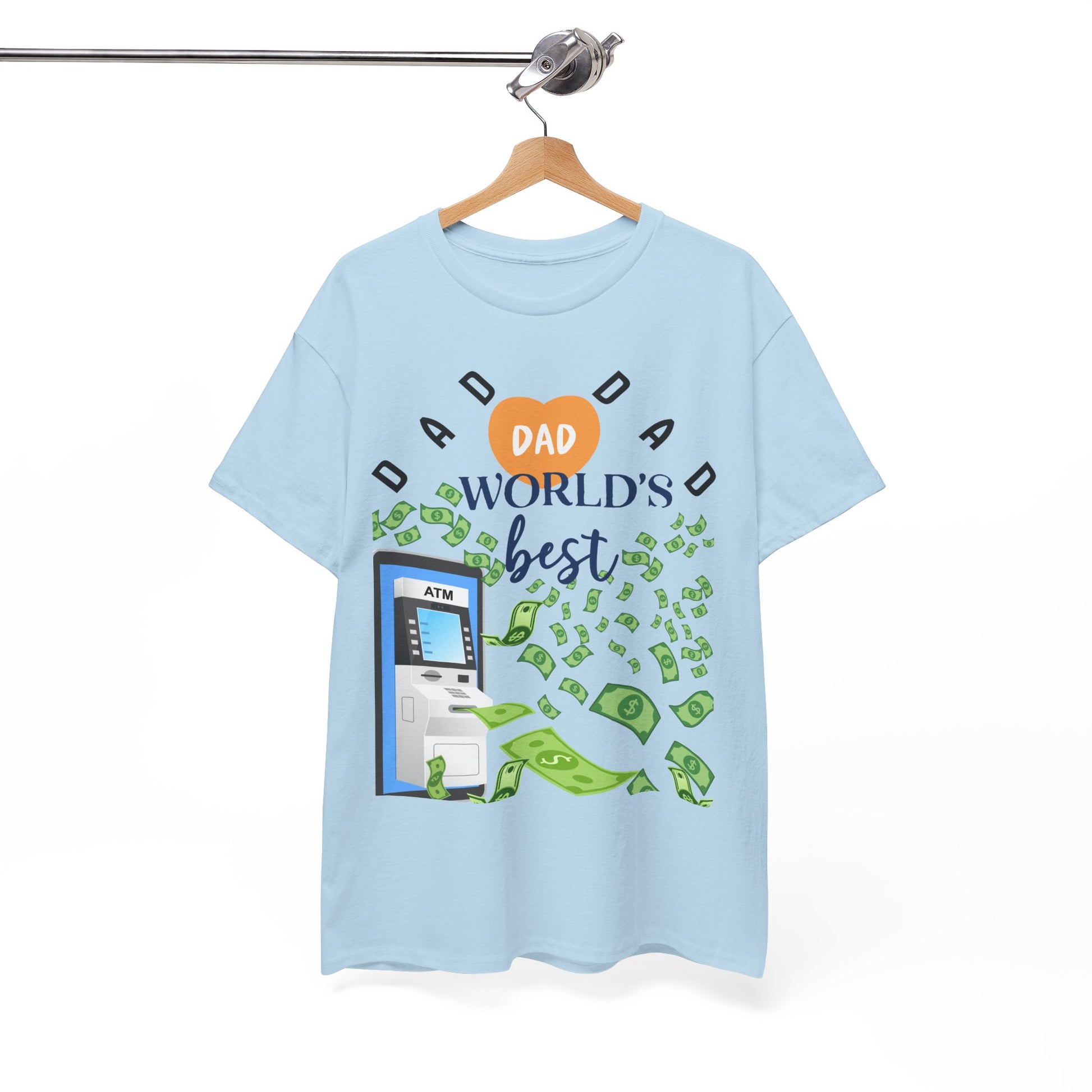 Dad Best ATM Heavy Cotton Tee Shirt Transparent