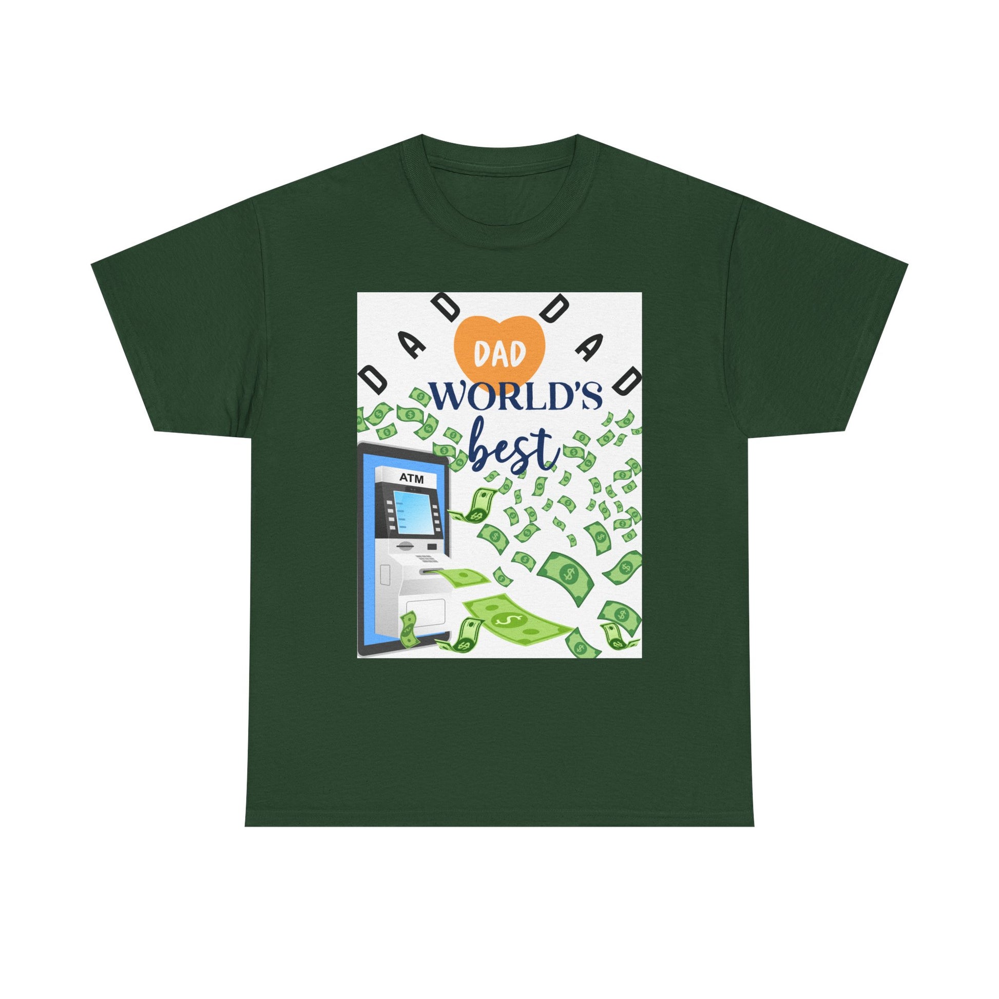 Dad World Best ATM Quality Cotton Tee Shirt