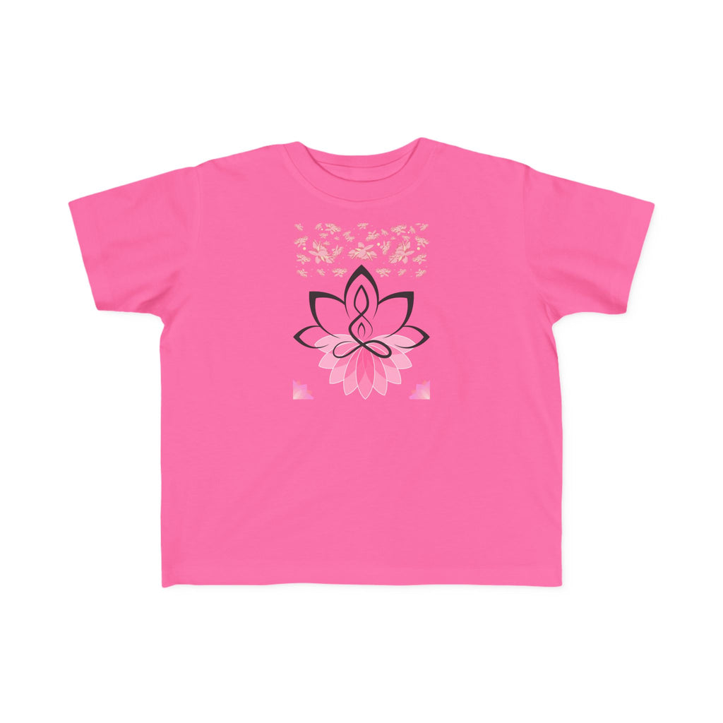 Toddler's Jersey Tee Shirt Lotus Yoga