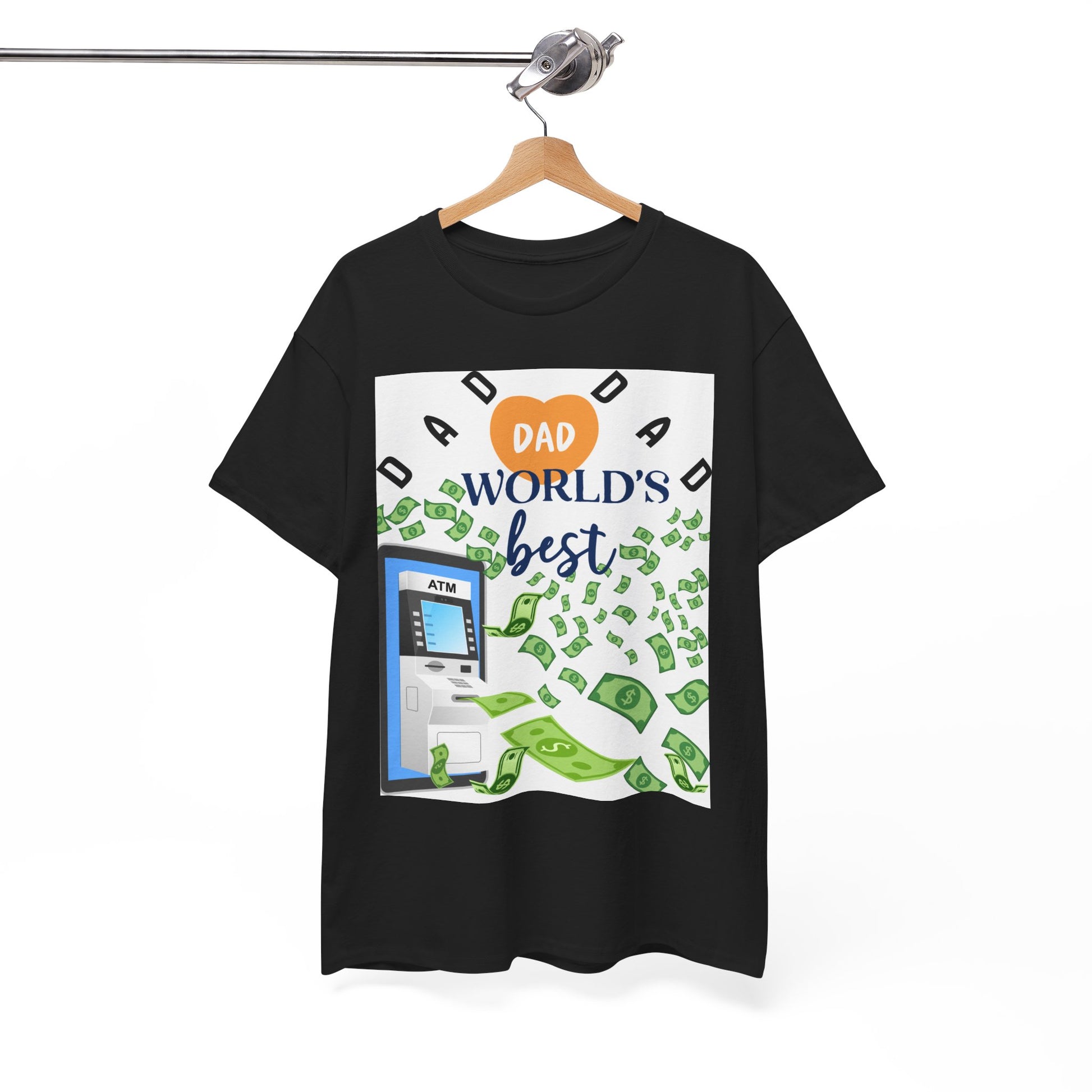 Dad World Best ATM Quality Cotton Tee Shirt