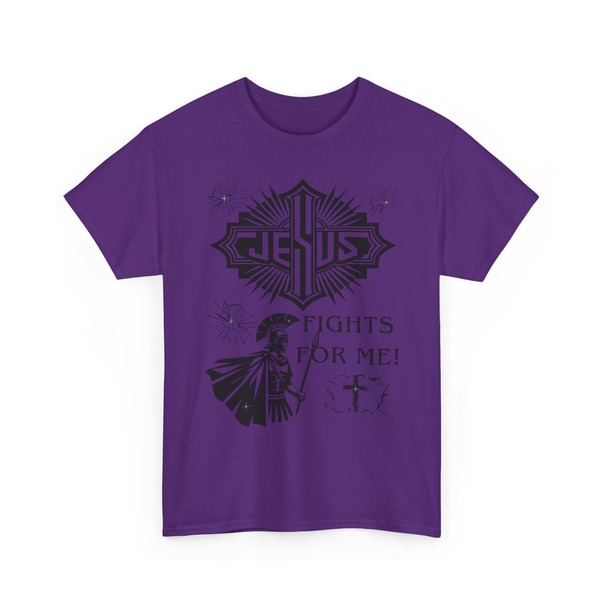 Jesus Fights For Me Cotton T-Shirt