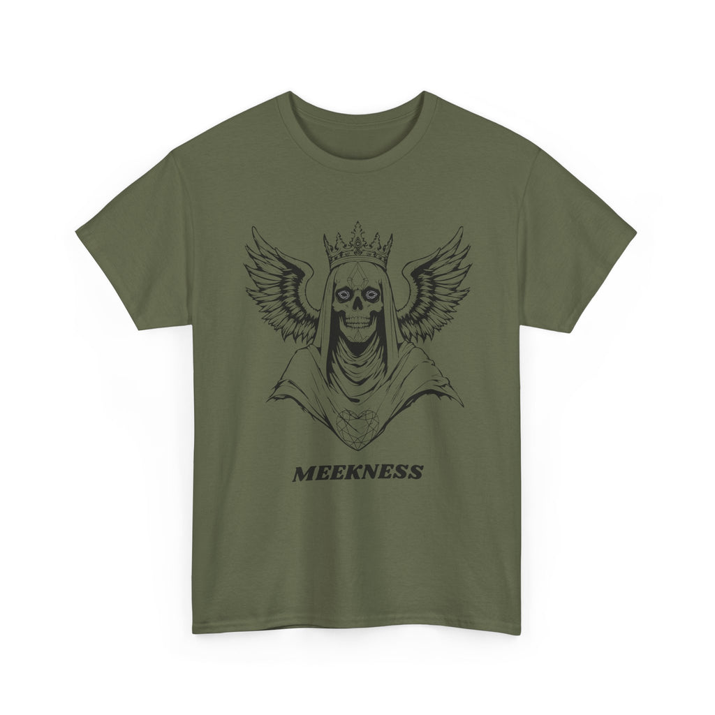 Skull Crown Wings Cotton Tee Shirt Transparent