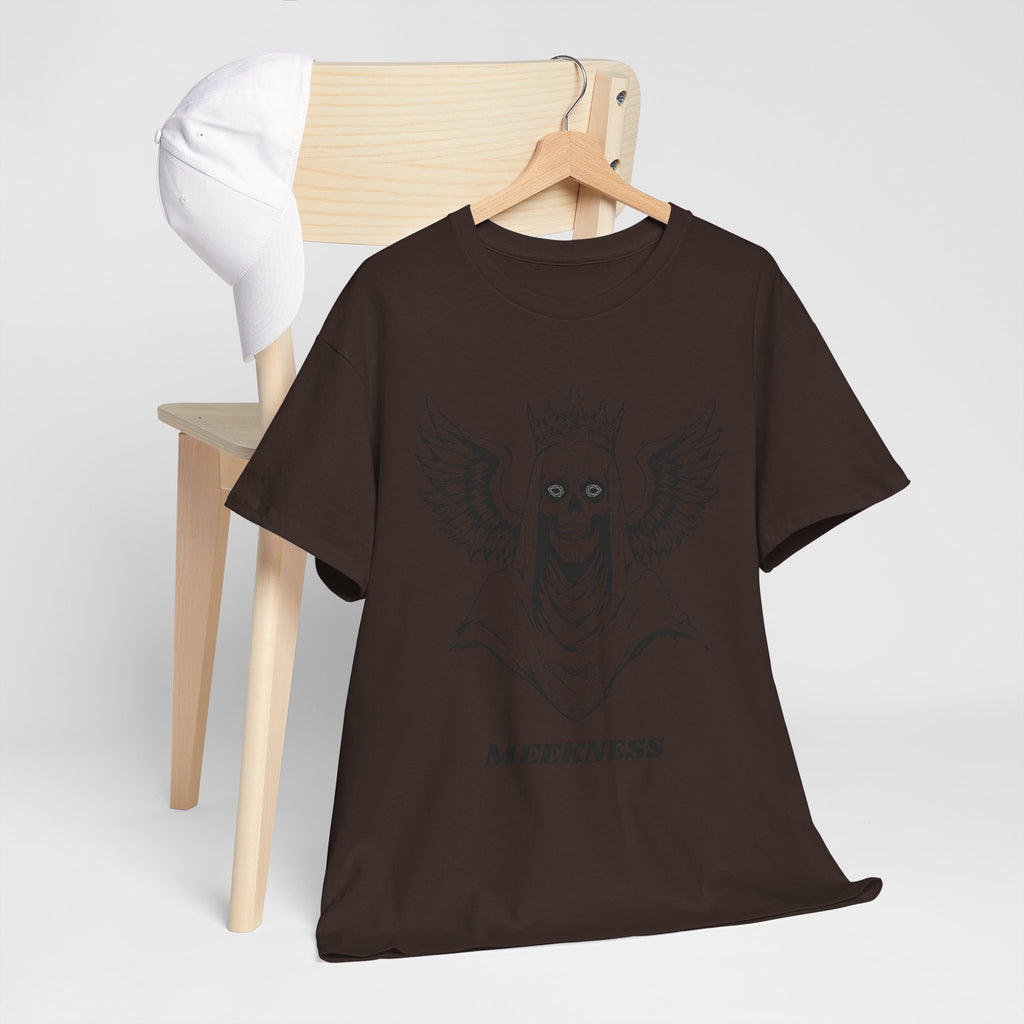 Skull Crown Wings Cotton Tee Shirt Transparent