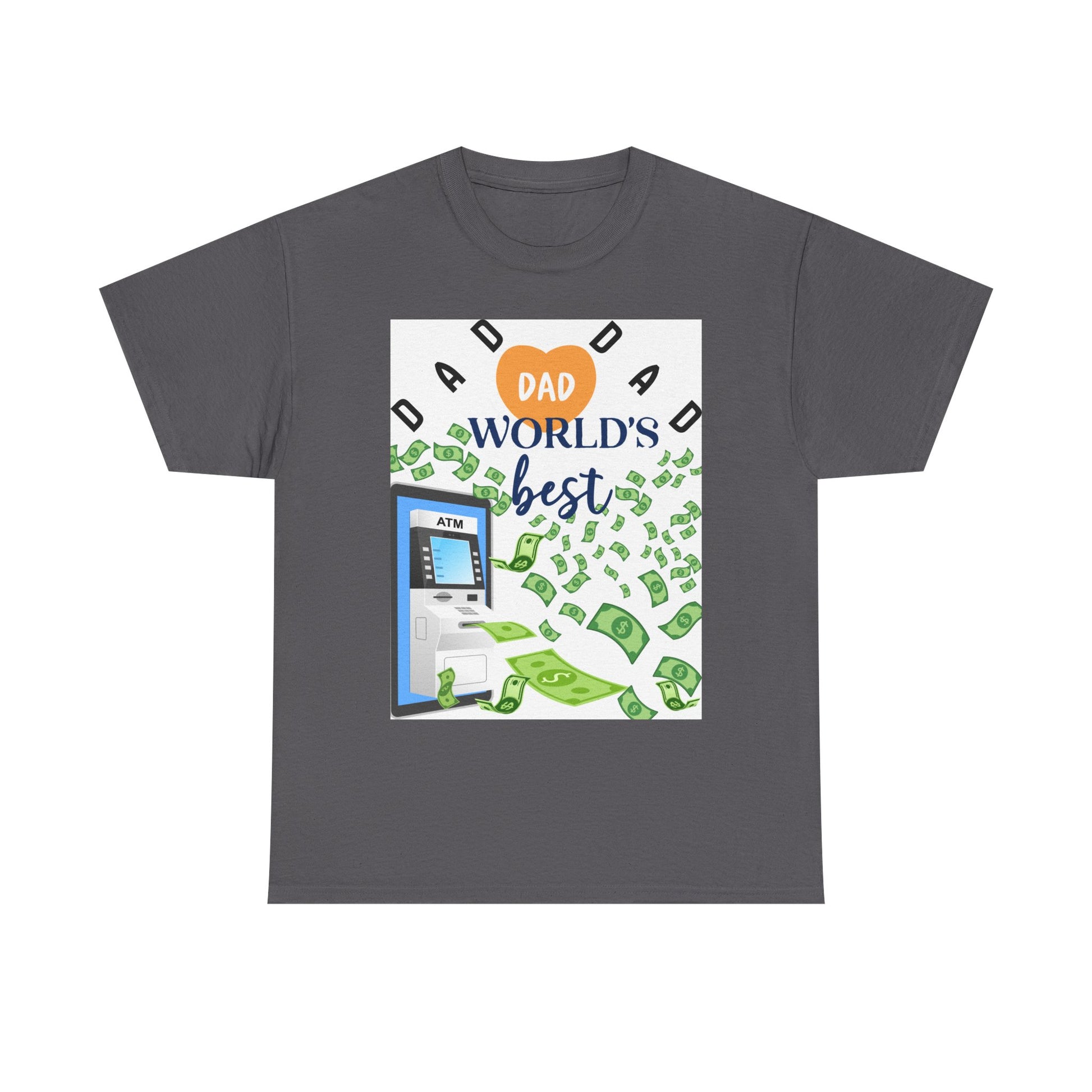 Dad World Best ATM Quality Cotton Tee Shirt