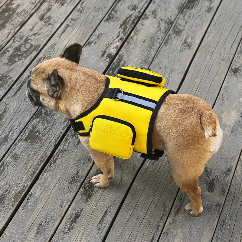 Dog Backpack for Hiking Camping Travel Walking Saddle Bag for Small Medium Dog Waterproof Tactics Pack