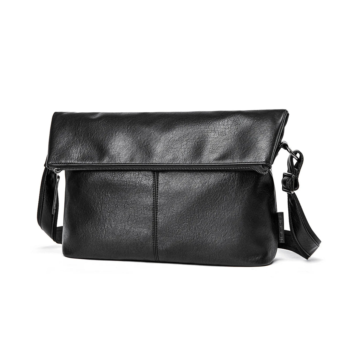 Cross-body backpack waterproof durable vegan friendly leather feel large capacity flat storage travel cross-span backpack