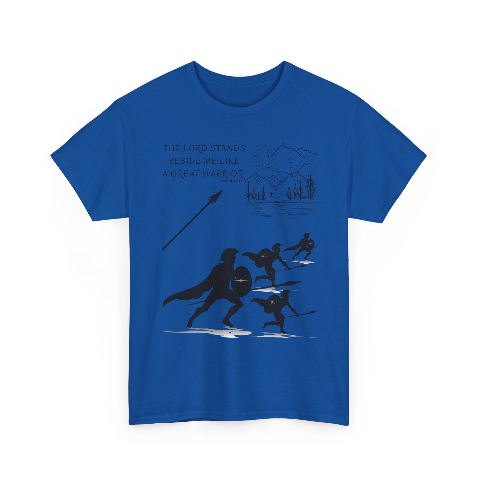 Warrior, The Lord Stands Before Me Heavy Cotton Shirt