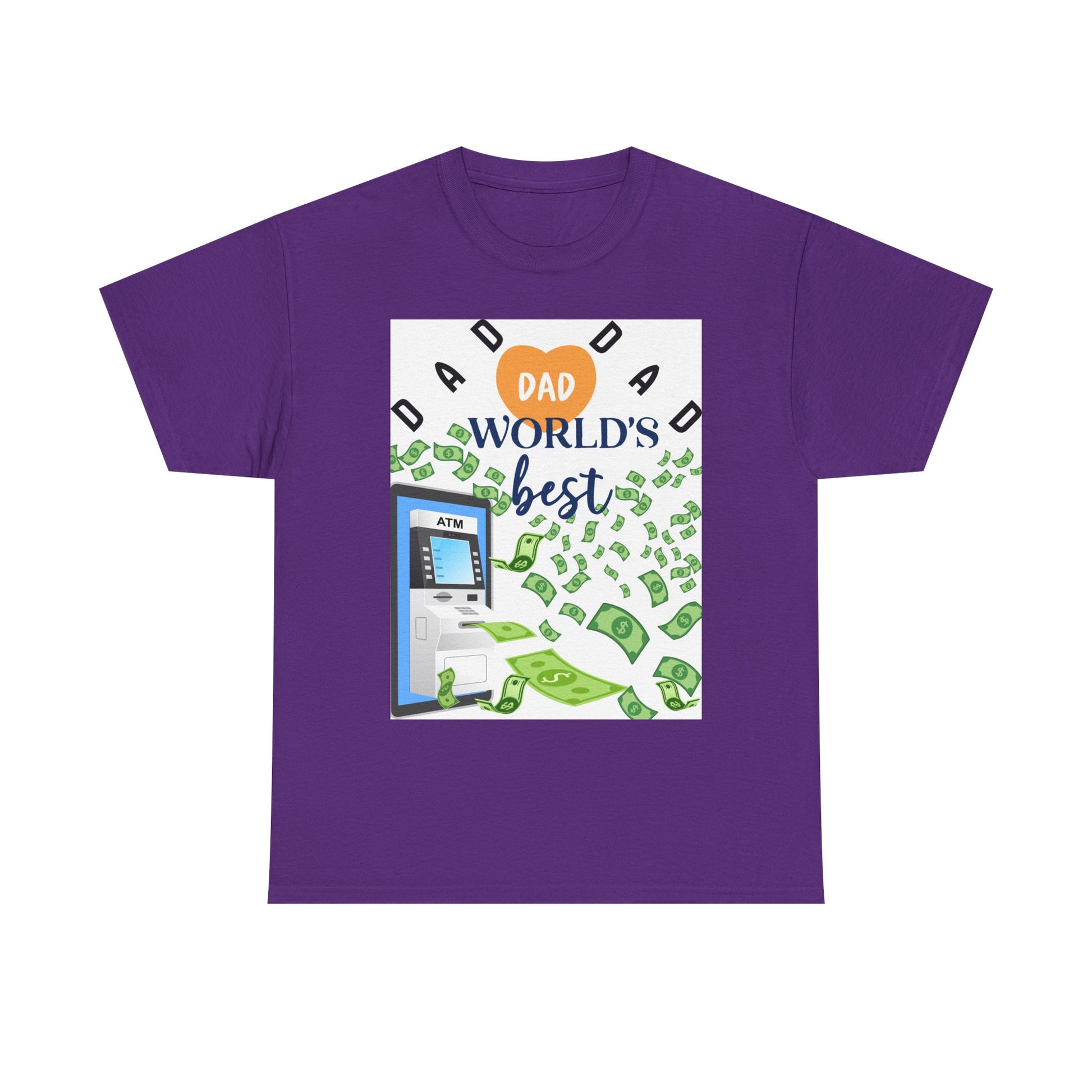 Dad World Best ATM Quality Cotton Tee Shirt