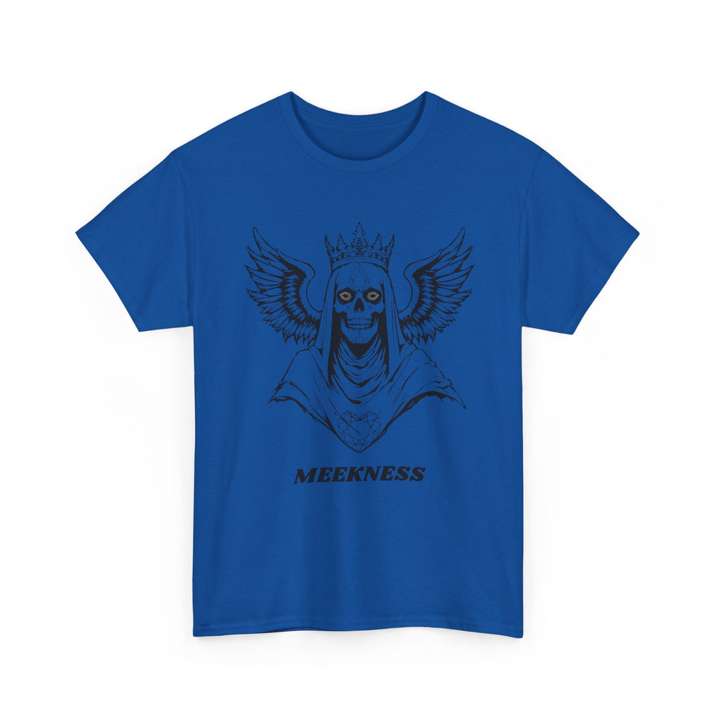 Skull Crown Wings Cotton Tee Shirt Transparent