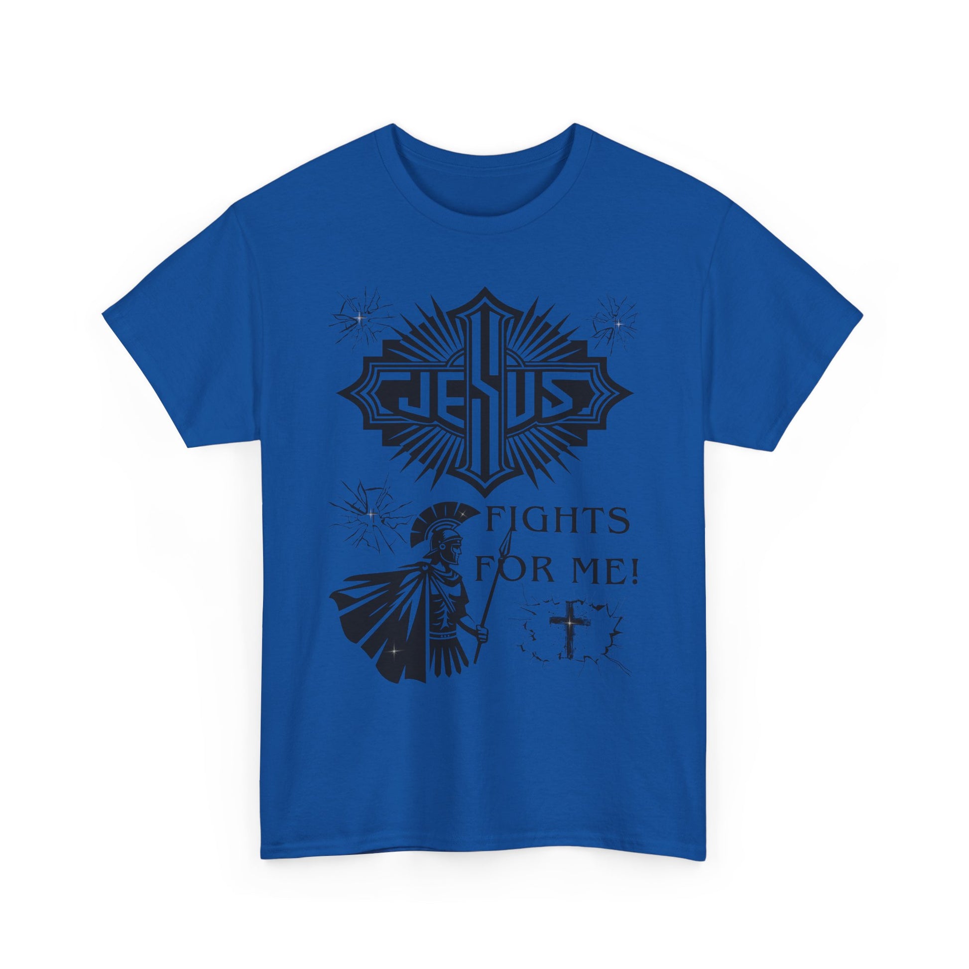 Jesus Fights For Me Cotton T-Shirt