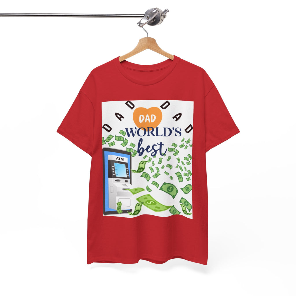 Dad World Best ATM Quality Cotton Tee Shirt