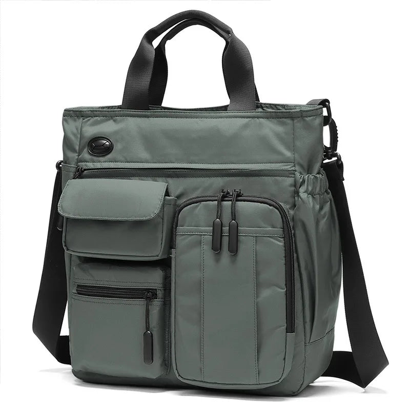 Oxford fabric waterproof single-shoulder bag, lightweight, computer storage, large capacity, cross-body briefcase