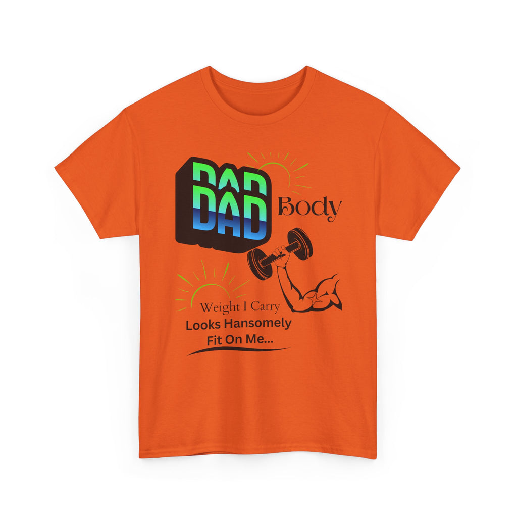 Hansomely Fit Dad Cotton Crew Tee Shirt Transparent Dseign
