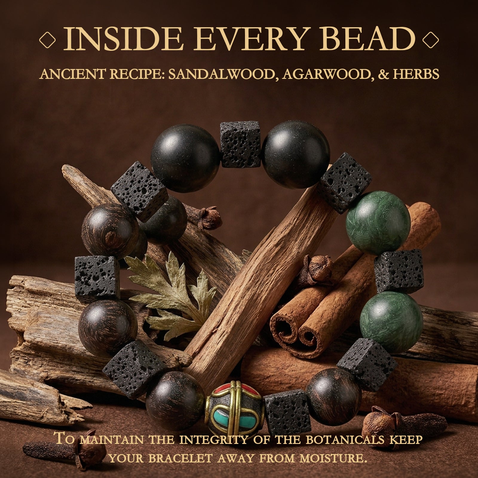 Herbal Bracelet Enhance Inner Calm Awareness