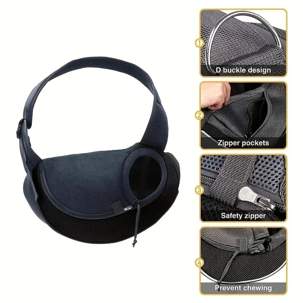 Dog Outdoor Backpack Breathable Mesh Crossbody Bag Puppy / Small Dog / Cat / Any Pet Buddy Can Travel Along Hiking Camping Outdoor Long Distance Travel With Pet Pet Carrier