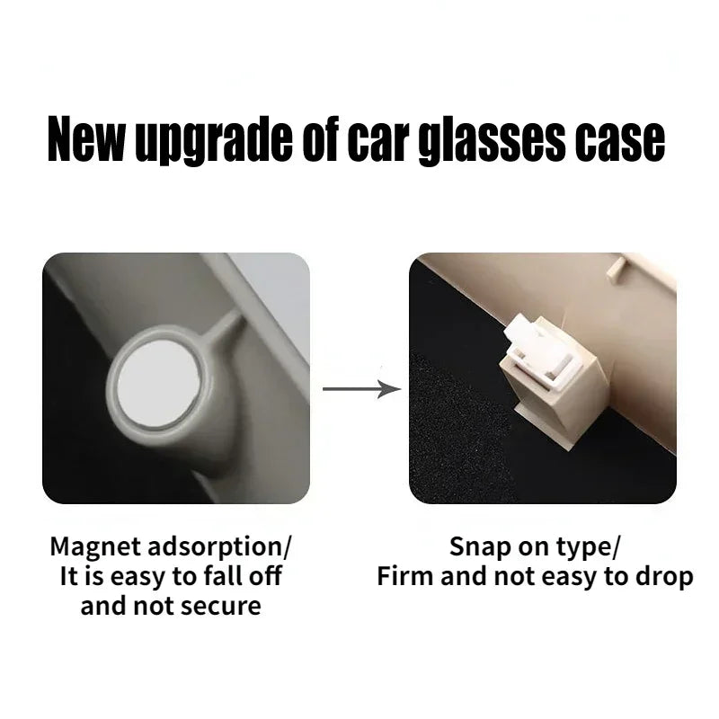 Vehicle Glasses / Sunglasses Holder In The Car / Semi Truck Driving Glasses Holder Eyeglass Case Sun Visor Vehicle Lenses Holder