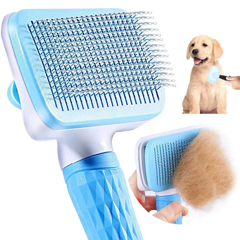 Animal Hair Remover Brush Cat / Dog/ Guinea Pig/ Rabbit Hair Grooming and Care Comb for Long Hair Fur Buddies Pet Removes Hairs Cleaning Bath Brush Pet Supplies