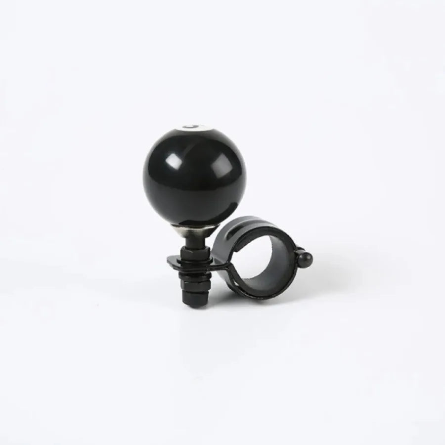 Black 8 Ball Steering Wheel Spinner Knob Universal For Car or Semi Truck Tractor Grip Booster Turning Handle Accessory