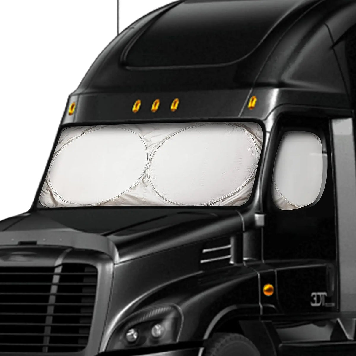 Windshield Sun Shade for Semi Truck Windshield | Large Coverage Foldable Front Window Sunshade Heavy Duty UV Heat Sun Visor
