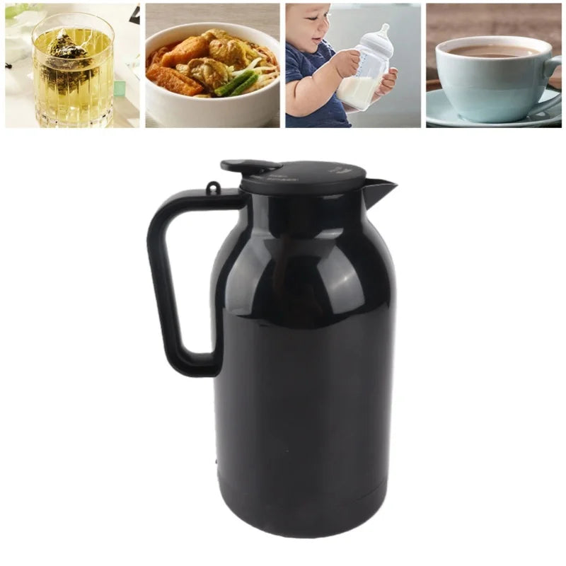 Portable Vehicle Kettle 1300ml Stainless Steel Electric Travel Water Boiler Leak Proof Anti Scald Heater For Vehicle, Semi-truck, Car, Boat Use 12V 24V Cigarette Lighter Outlet Power Source