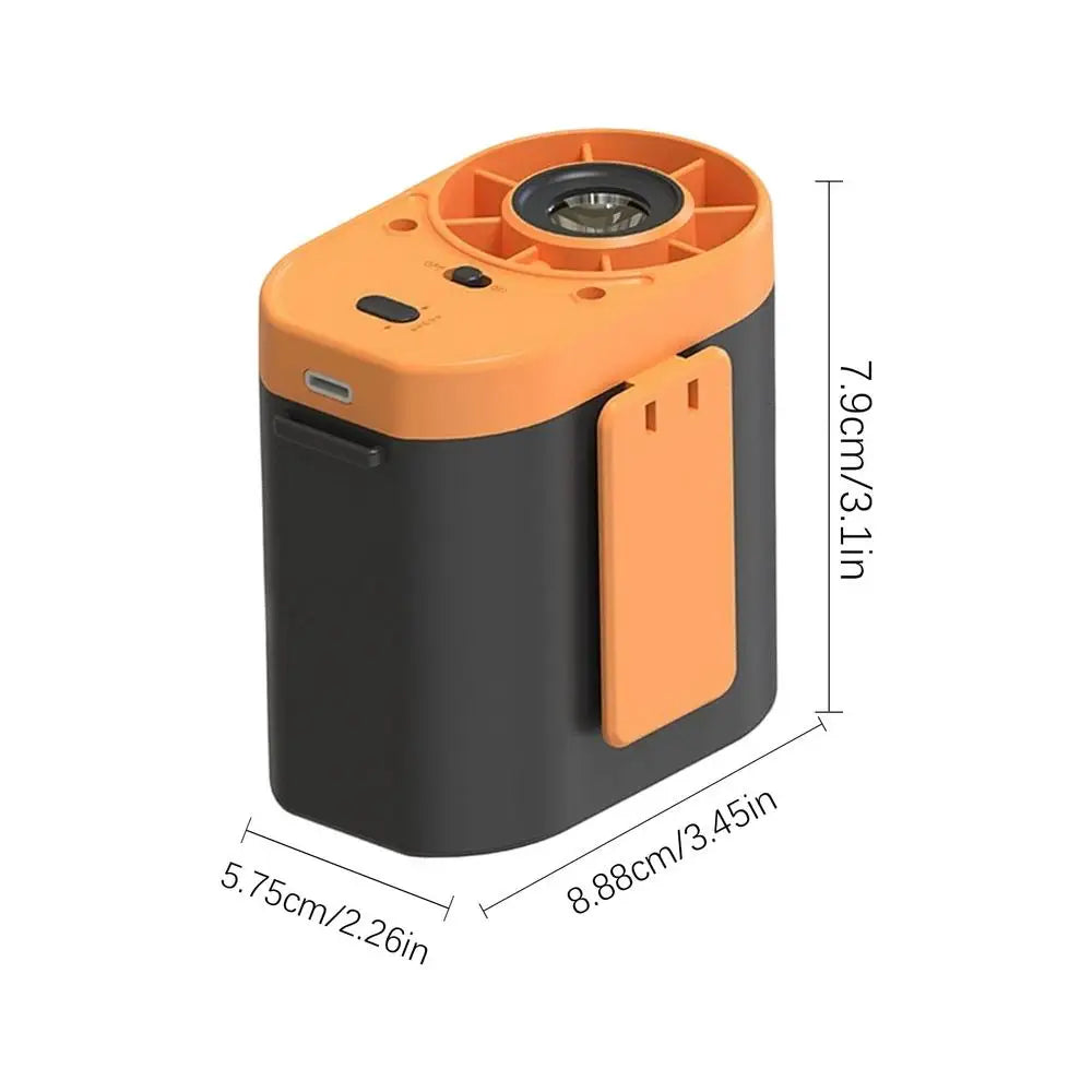 Waist Fan Rechargeable Personal Quiet Air Cooler With Light Waist Fan Clip On For Outdoor Travel Beach Home Hiking
