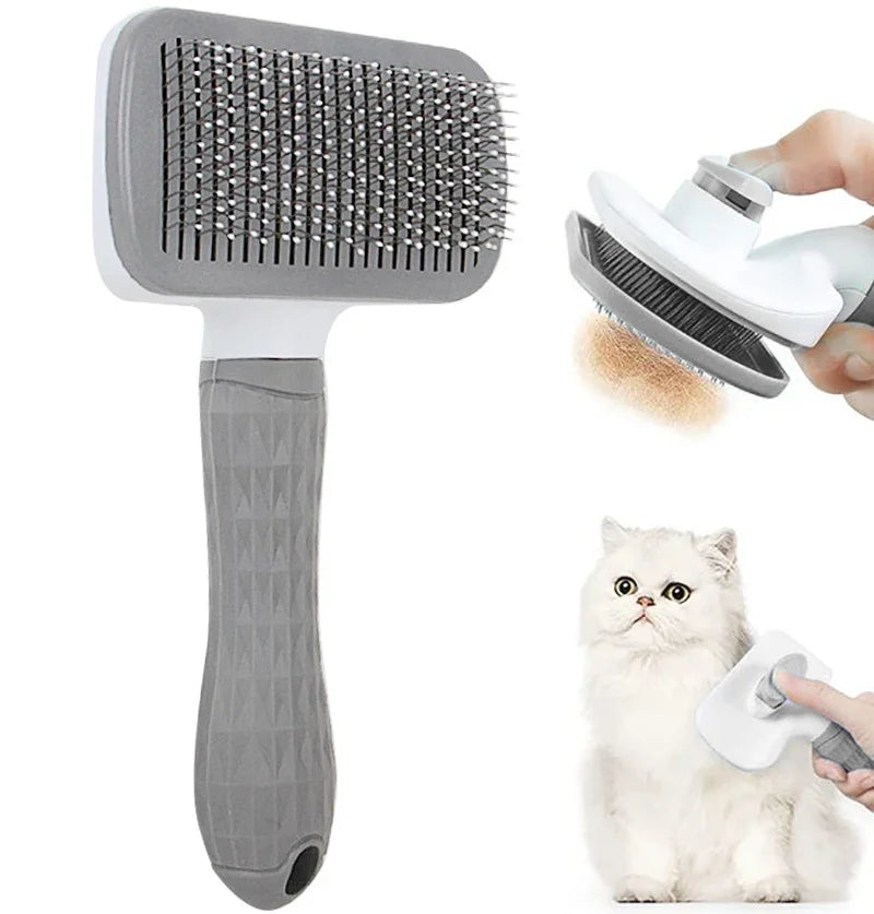 Animal Hair Remover Brush Cat / Dog/ Guinea Pig/ Rabbit Hair Grooming and Care Comb for Long Hair Fur Buddies Pet Removes Hairs Cleaning Bath Brush Pet Supplies