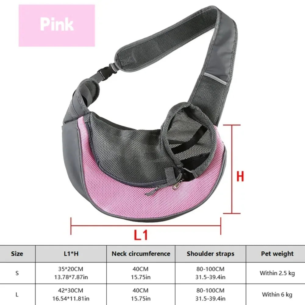 Dog Outdoor Backpack Breathable Mesh Crossbody Bag Puppy / Small Dog / Cat / Any Pet Buddy Can Travel Along Hiking Camping Outdoor Long Distance Travel With Pet Pet Carrier